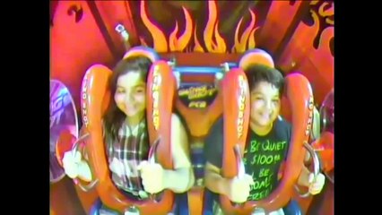kid falls off roller coaster then this happens..