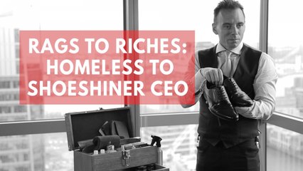 How a homeless actor turned his life around by shining shoes