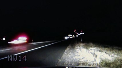 Police Man Falls of Overpass Chasing Suspect