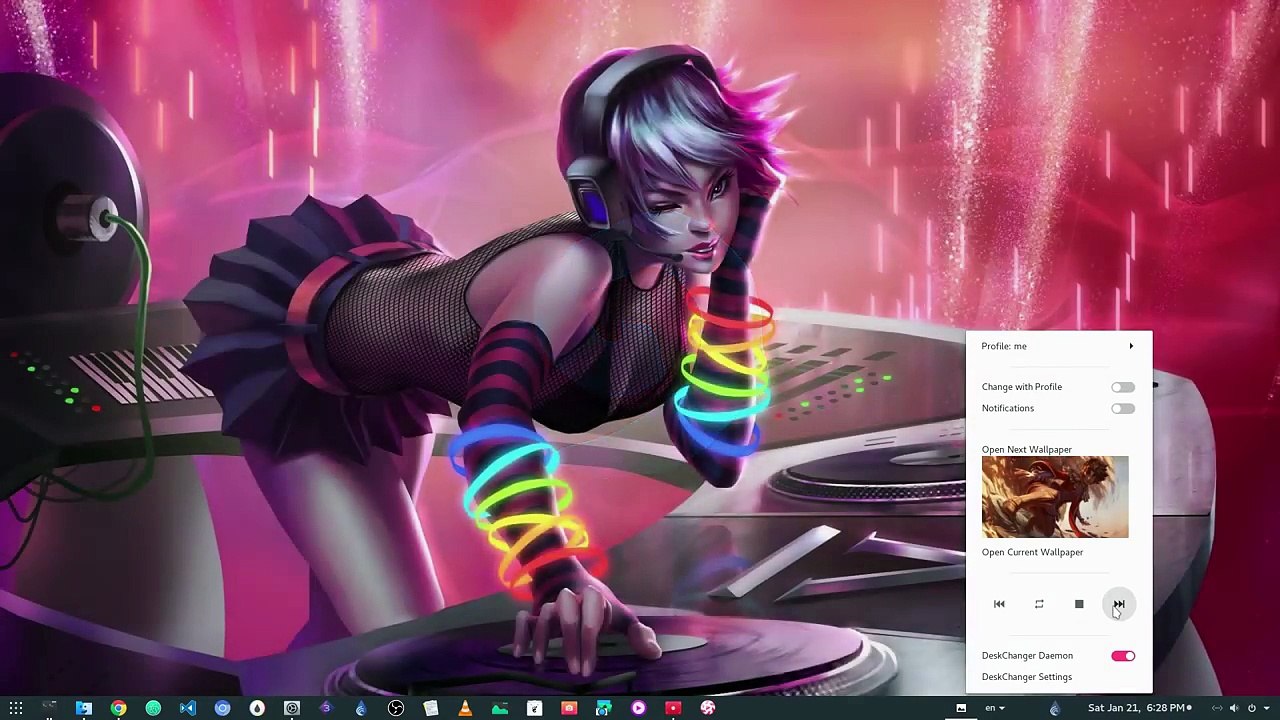 GNOME Shell - Wallpaper Changer Extension
