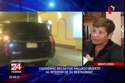 Ciudadano belga fue hallado muerto en su restaurante de Miraflores