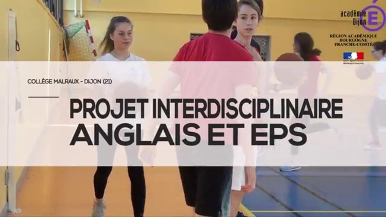 Interdisciplinarité Anglais et EPS
