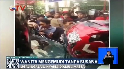 Diduga Mabuk, Wanita Ini Mengemudi Tanpa Busana