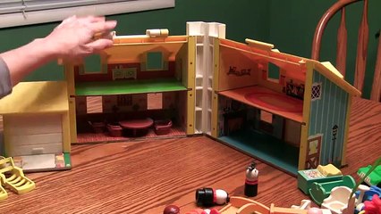 Doll House Fisher Price Family Play House Toy Review Classic Vintage Toy1969 #952