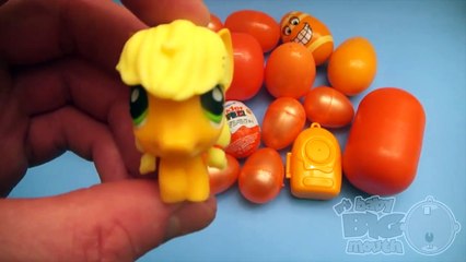 Learn Colours with Surprise Eggs! ORANGE!