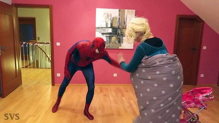 Double Pregnant JOKER NEEDS DOCTOR BABY! w/ Spiderman Frozen Elsa Anna Hulk Babies Superhero Fun