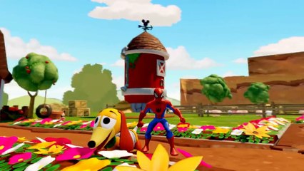 Old MacDonald Had A Farm with Spiderman Cartoon | Baby Songs for Kids | Nursery Rhyme