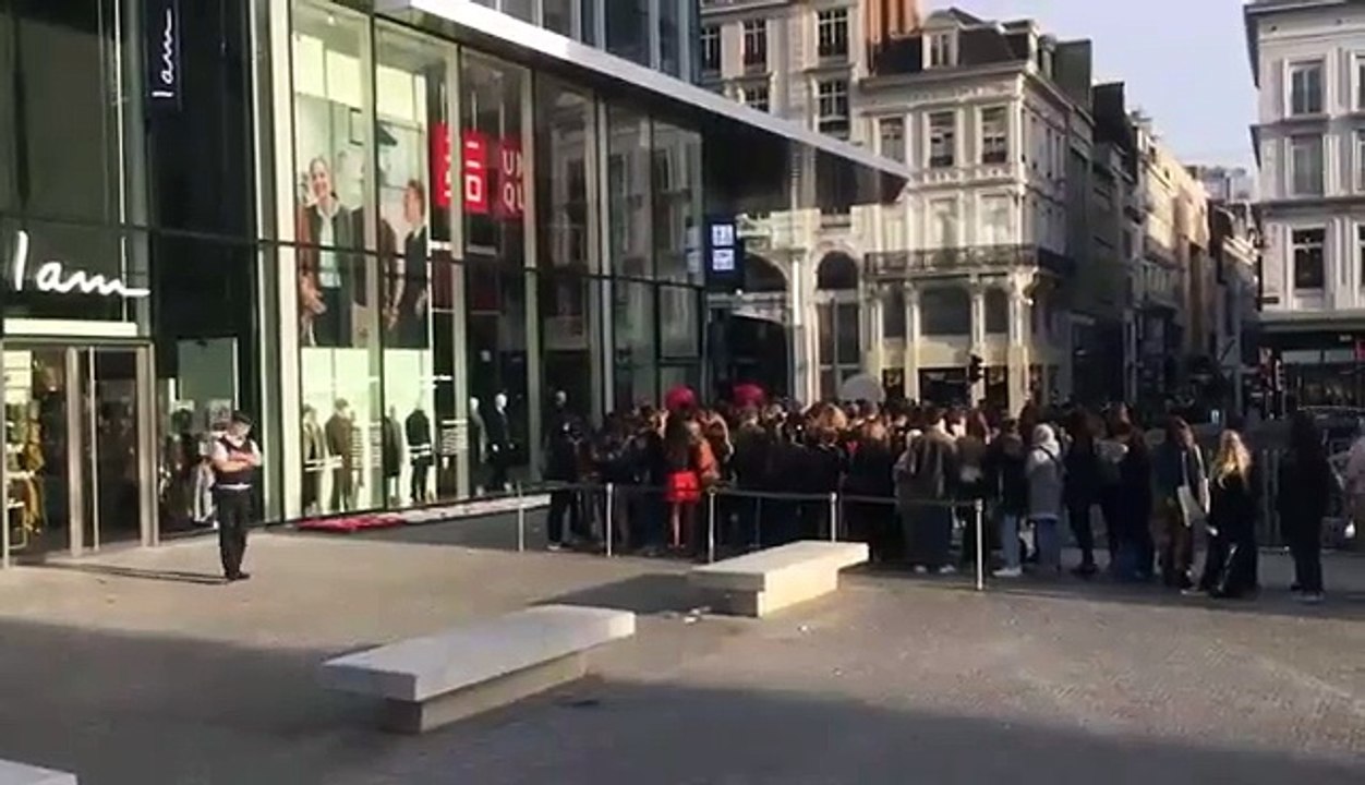 Bruxelles : ouverture du magasin Uniqlo place de la Monnaie