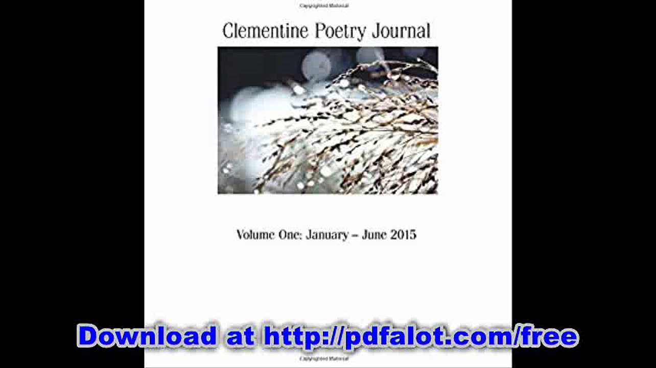 Clementine Poetry Journal