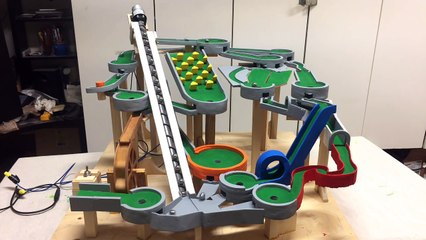 Mini Golf Marble Machine Build, Part 11 (Red Cottage) marble run