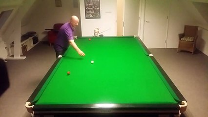 5 year old  boy play Snooker SHots