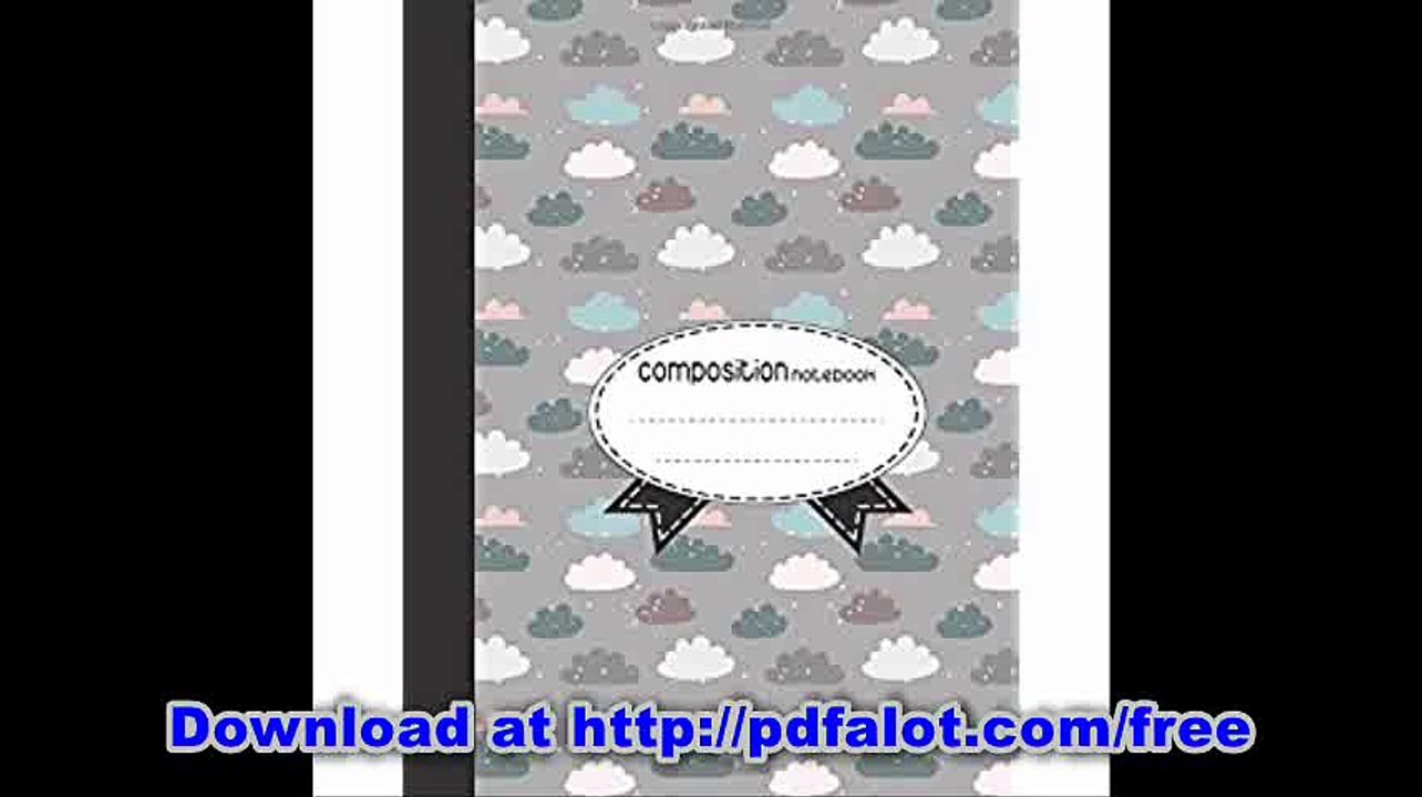 Composition Notebook, 8.5 x 11, 110 pages  Cloud Grey (School Notebooks)