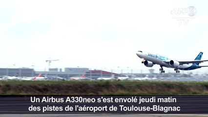 Toulouse: premier vol du nouvel A330neo d'Airbus