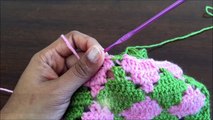 Crochet Pattern - Diamond crochet stitch