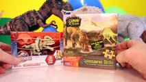 GIANT JURASSIC WORLD TOY DINOSAUR EGGs Surprise Opening Toys Dinosaurs Video for Kids