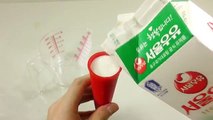 칼라 우유 폴라포 아이스크림 만들기! 식용 색소 포핀쿠킨 요리 장난감 소꿉놀이 How to Make Milk Ice Cream Bar Recipe Cooking Toys làm
