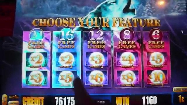 Timber Wolf * MAX BET + RETRIGGER * Slot Machine BIG WIN