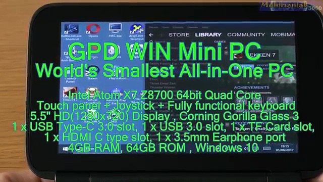 5.5 GPD Win Tekken 7 (PC) Intel x7 Z8700 HD Graphics Handheld Gaming Mini PC