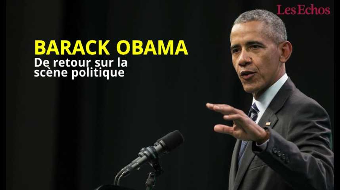 Barack Obama de retour sur la scène politique - Vidéo Dailymotion