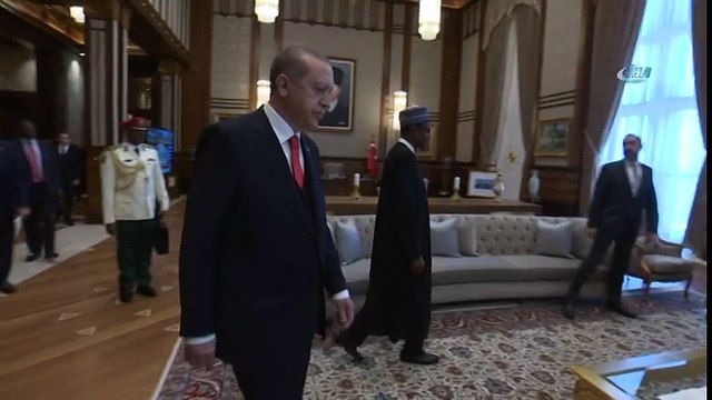 Cumhurbaşkanı Erdoğan, Nijerya Cumhurbaşkanı Buhari ile Görüştü