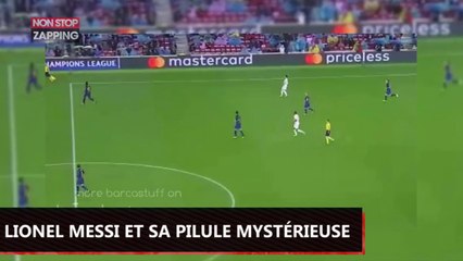 Lionel Messi prend une pilule mystérieuse en plein match, la vidéo buzz