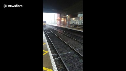 Train reverses back into UK station after failing to stop