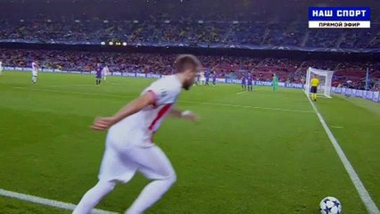 3-1 Dimitris Nikolaou Goal FC Barcelona 3-1 Olympiakos Pireus - 18/10/2017