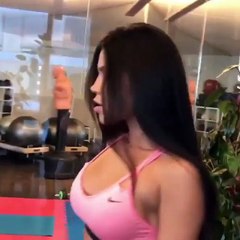 Hot Fitness Girl Battle in GYM شاهد اقوي تحدي بنات في الجيم