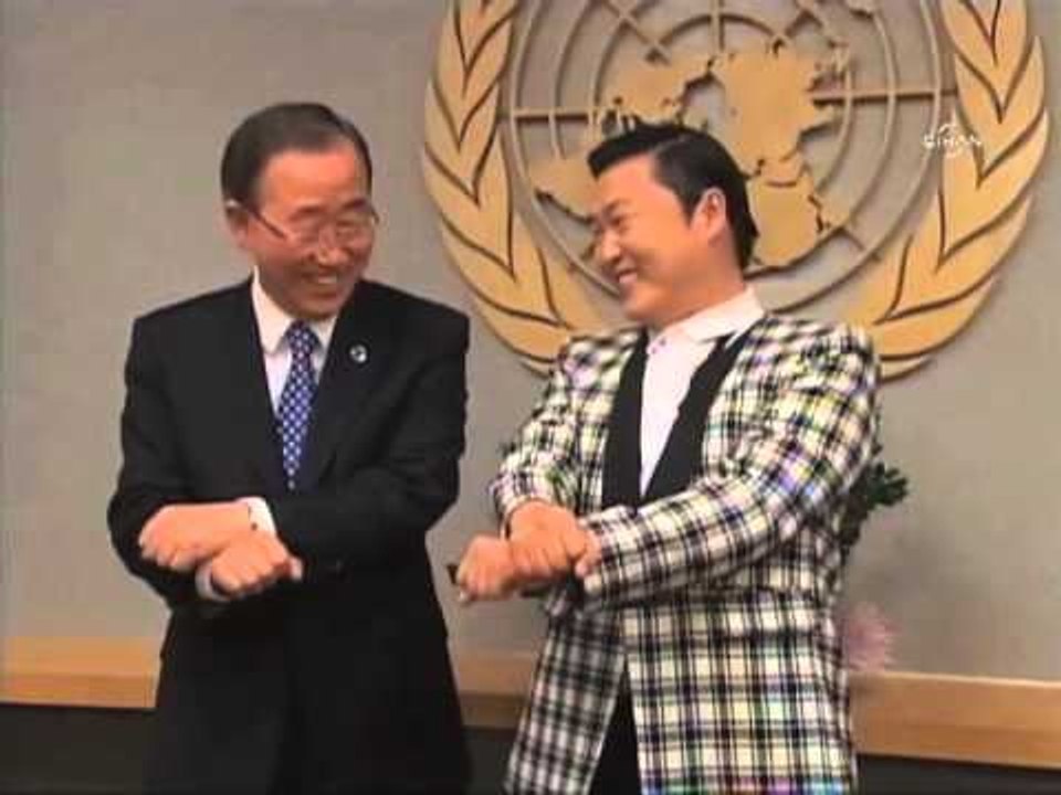 Ban Ki-mun Gangnam dansı yaptı