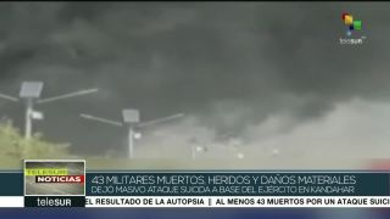 Ataque suicida deja al menos 43 muertos en Afganistán