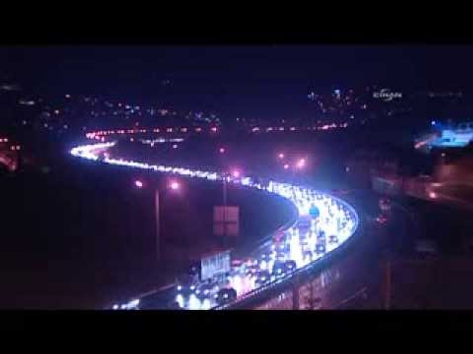TEM Otoyolu Kocaeli kesiminde trafik durma noktasına geldi