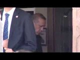 Erdoğan, cami kapısı girişinde namaz kıldı
