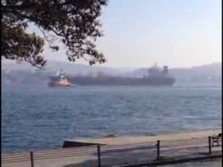 Boğaz'daki tanker dehşeti kamerada