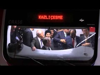 Marmaray'da ilk seferi Gül yaptı