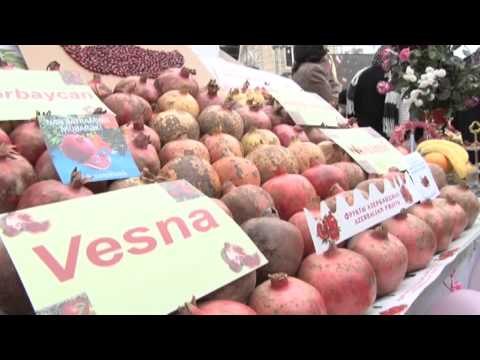 Azerbaycan'da nar festivali renkli görüntülerle başladı
