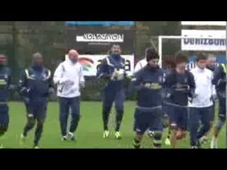 Fenerbahçe'de neşeli idman