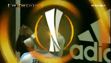 Caicedo GOAL - Nice 1-1 Lazio 19.10.2017