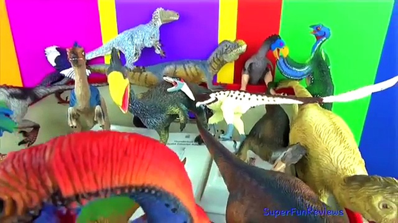 DINOSAUR Box 9 TOY COLLECTION - FEATHERED DINOSAURS Unboxing Toy Review SuperFunReviews