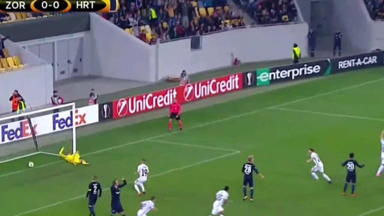 Silas Goal HD - FK Zorya Luhansk 1 - 0 Hertha Berlin - 19.10.2017 (Full Replay)