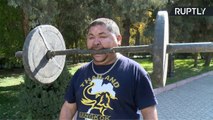 Nailed It! Street Performer Named ‘Hammerhead’ Shows Off Nailbiting Skills