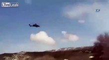 T129 gunships pounding PKK terrorists in Tendurek mountains in Agri province of Turkey