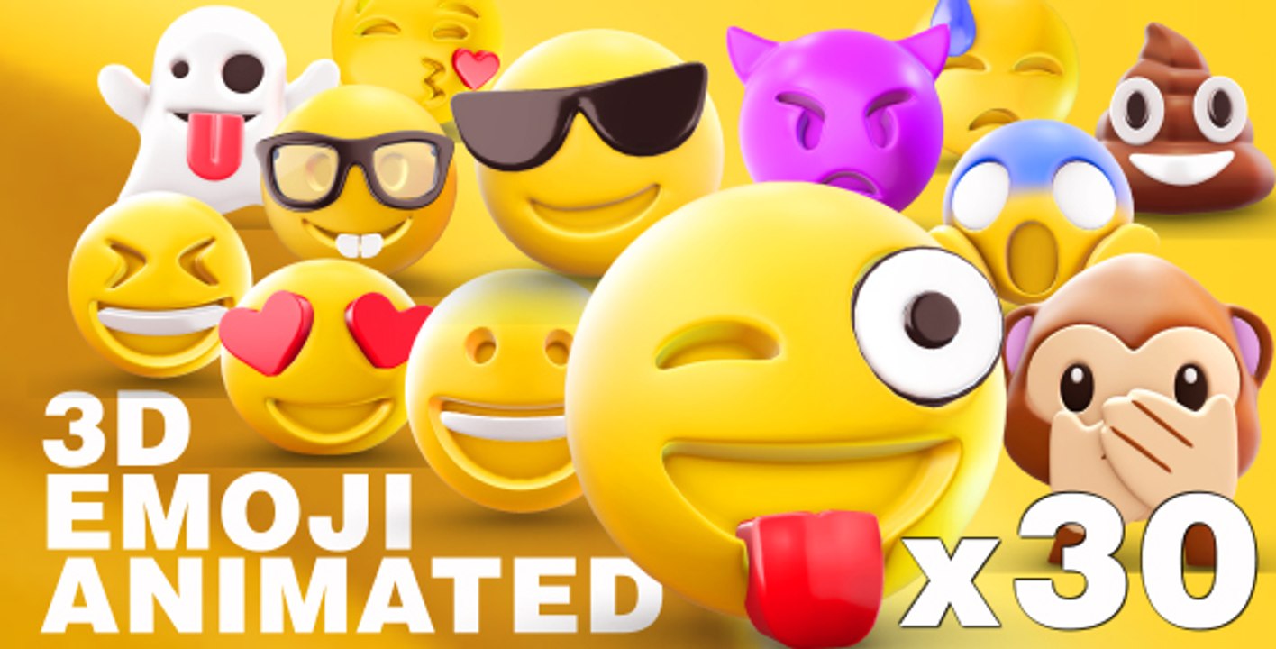[AfterEffectsTemplates.org] EMOJI 3D animated- Free After Effects Templates, Project Files