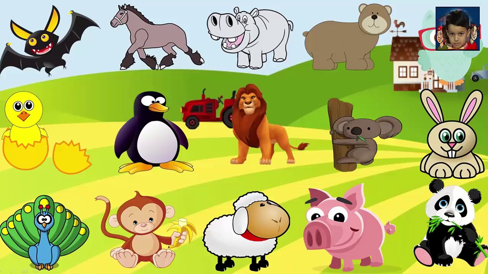 ⁣أسماء وأصوات الحيوانات للاطفال | تعليم أصوات الحيوانات