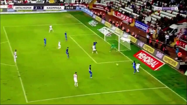 2-1 Deniz Kadah Goal Turkey Süper Lig - 20.10.2017 Antalyaspor 2-1 Kasımpaşa SK