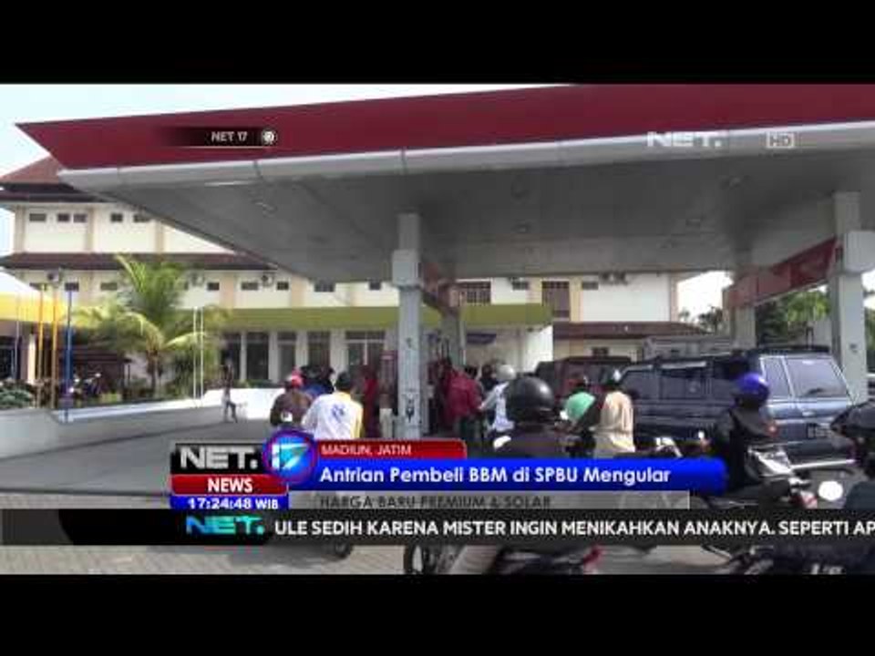 Harga SPBU turun SPBU diserbu pembeli - NET17
