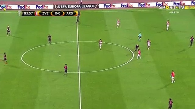 Oliver Giroud Goal HD - FK Crvena zvezda 0-1 Arsenal 19.10.2017