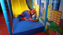 5 Little SuperHero Mikey Jumping on the Bed - 5 little Monkeys jumping - Spiderman Nursery Rhymes