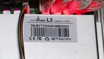 Antminer L3 504Mh Asic Miner Bitcoin ！