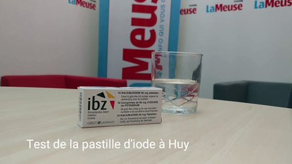 Huy: nous avons goûté les pastilles d’iode