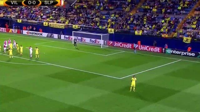Tomas Necid Goal HD - Villarreal 0-1 Slavia Prague - 19.10.2017